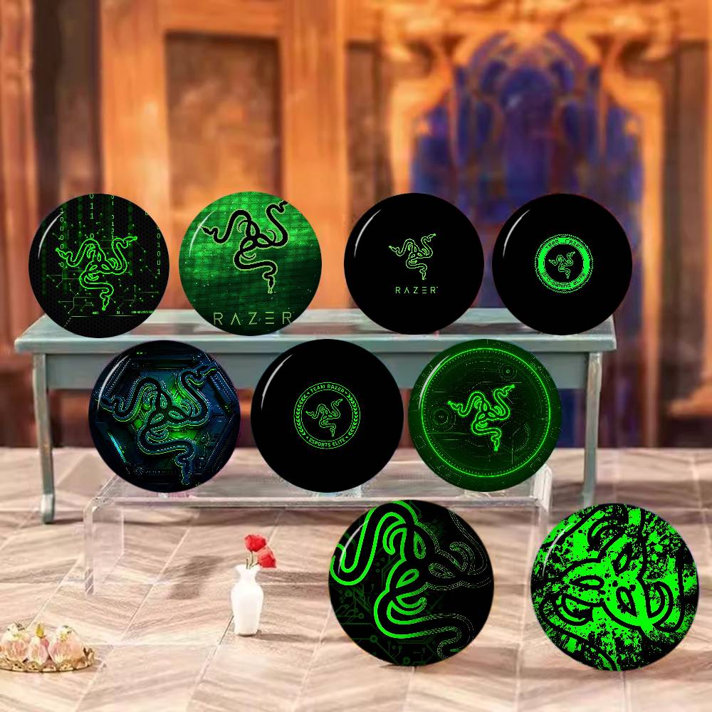 Gaming Accessories Razer - Broches Redondos de Desenho Animado da
