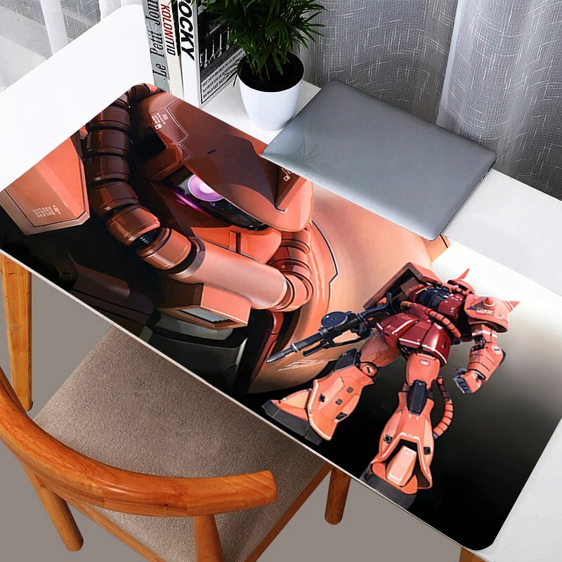 Gaming Accessories For Pc - 90x40cm gundam zaku ii mouse pad