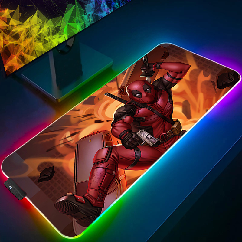 Led mouse pad jogos backlight  - Gaming Accessories For Pc avaliação e preço