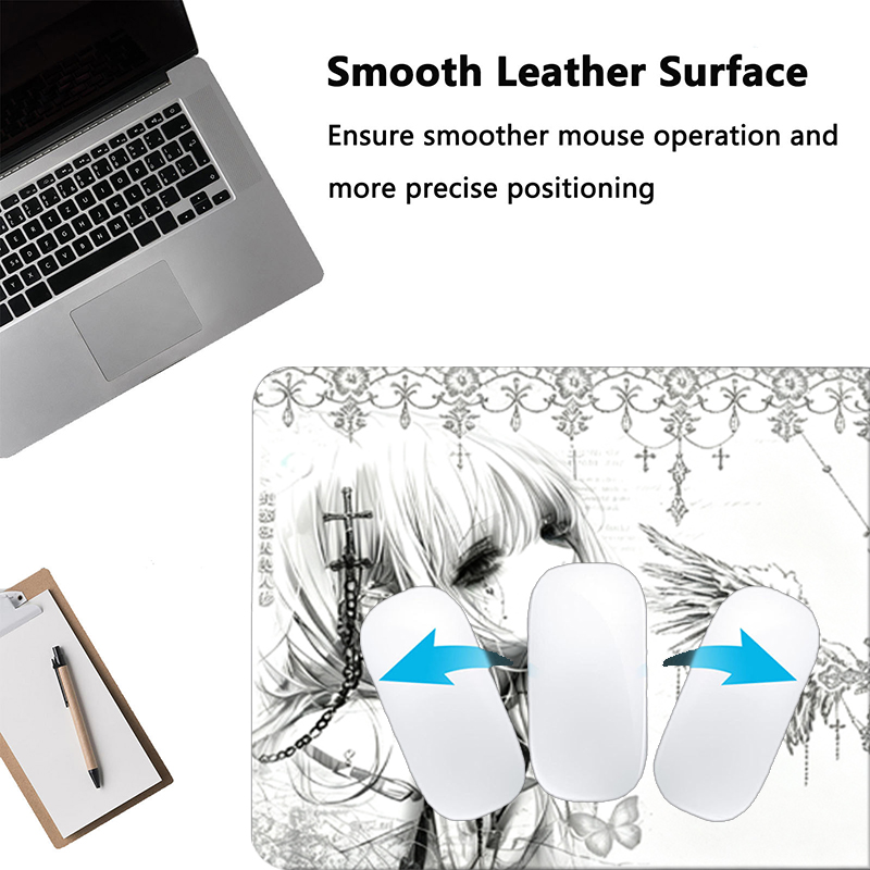 Mousepad de Couro Preto e Bran - Gaming Accessories For Pc avaliação e preço