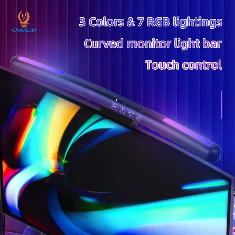 Curvo LED Monitor Light Bar, U - Monitor Light Bar avaliação e preço